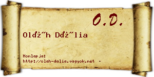 Oláh Dália névjegykártya